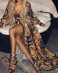 Donatella Vintage Print Dress