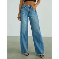 CLEARANCE Kendall Mid Waist Raw Edge Jeans