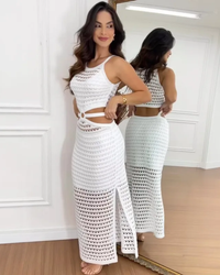 NEW Vienne White Cut-Out Dress