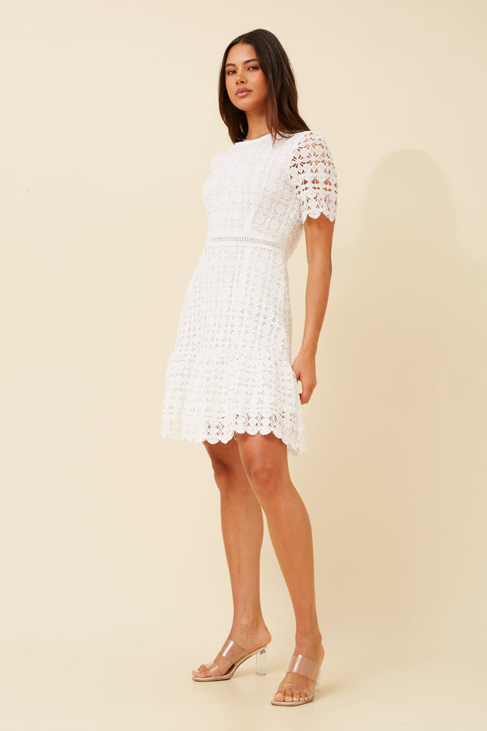 NEW Capri White Lace Dress