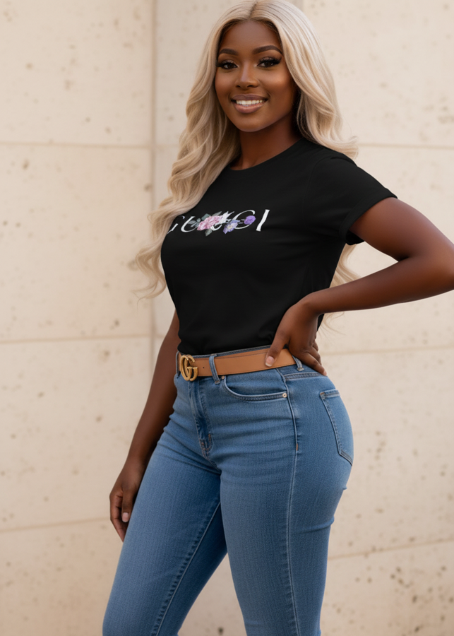 Luxury Inspired Black T-Shirt