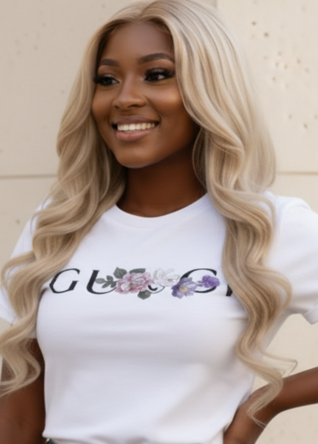 Luxury Inspired White T-Shirt