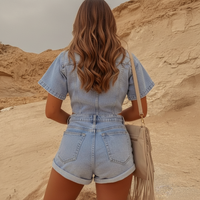 Caitlyn Denim Romper