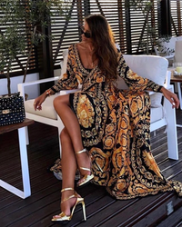 Donatella Vintage Print Dress