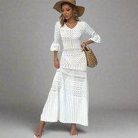 Madison Ivory Knitted Dress - Villa Vibes Australia