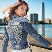 SALE Tyra Blue Denim Jacket - Villa Vibes Australia