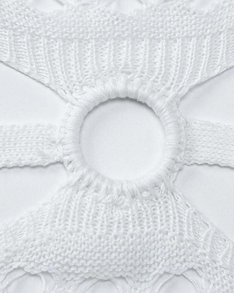 NEW Vienne White Cut-Out Dress