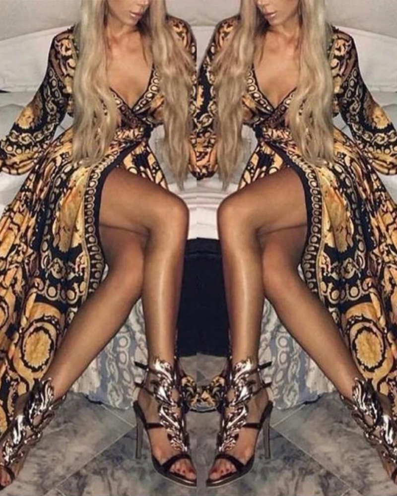 Donatella Vintage Print Dress