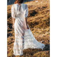 Ava White Lace Boho Dress - Villa Vibes Australia