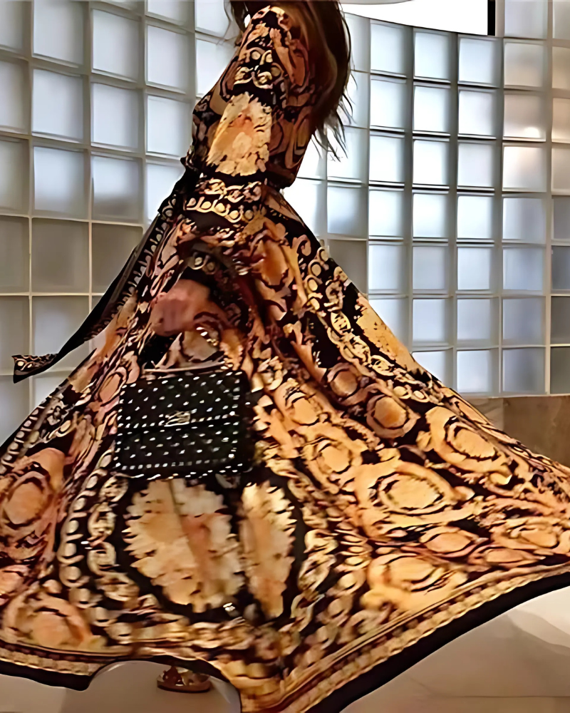 Donatella Vintage Print Dress