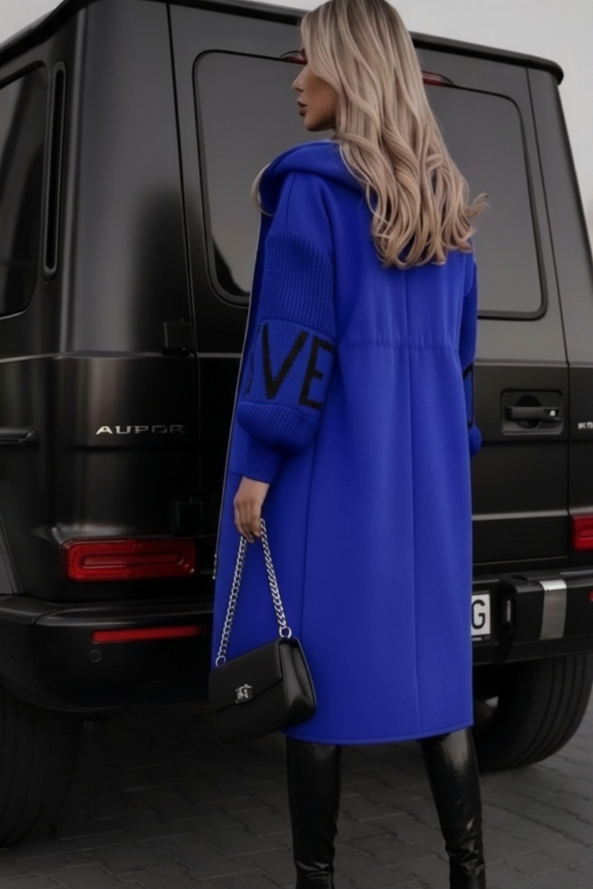 Kelly Blue Hooded Coat | New Colour