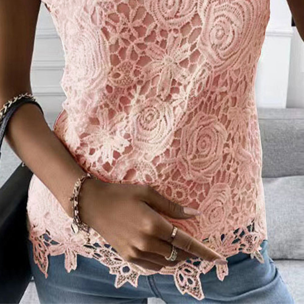 Lohan Pink Lace Top