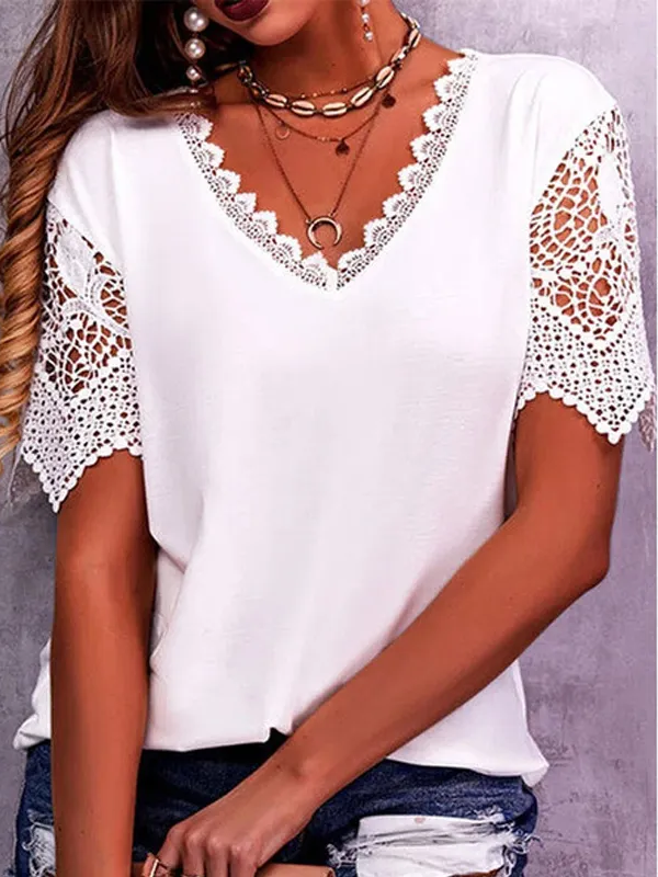 Brooklyn White Lace Top