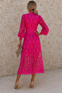 Jasmine Pink Lace Dress | Top Seller