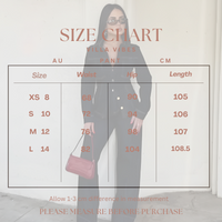 Chrissy Black Denim Pant Set
