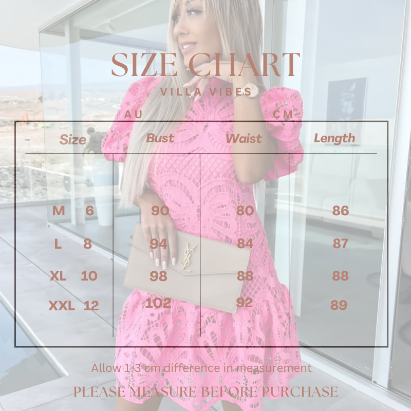 Farrah Pink Lace Mini Dress