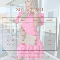 SALE Farrah Fuschia Lace Dress