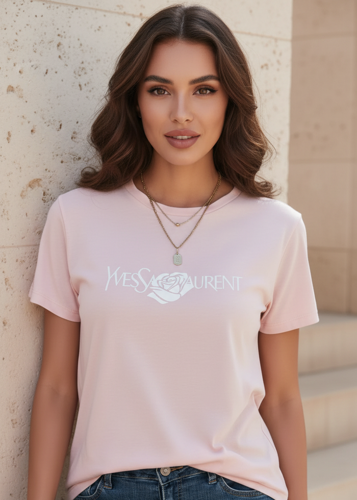 Designer Inspired Pink T-Shirt