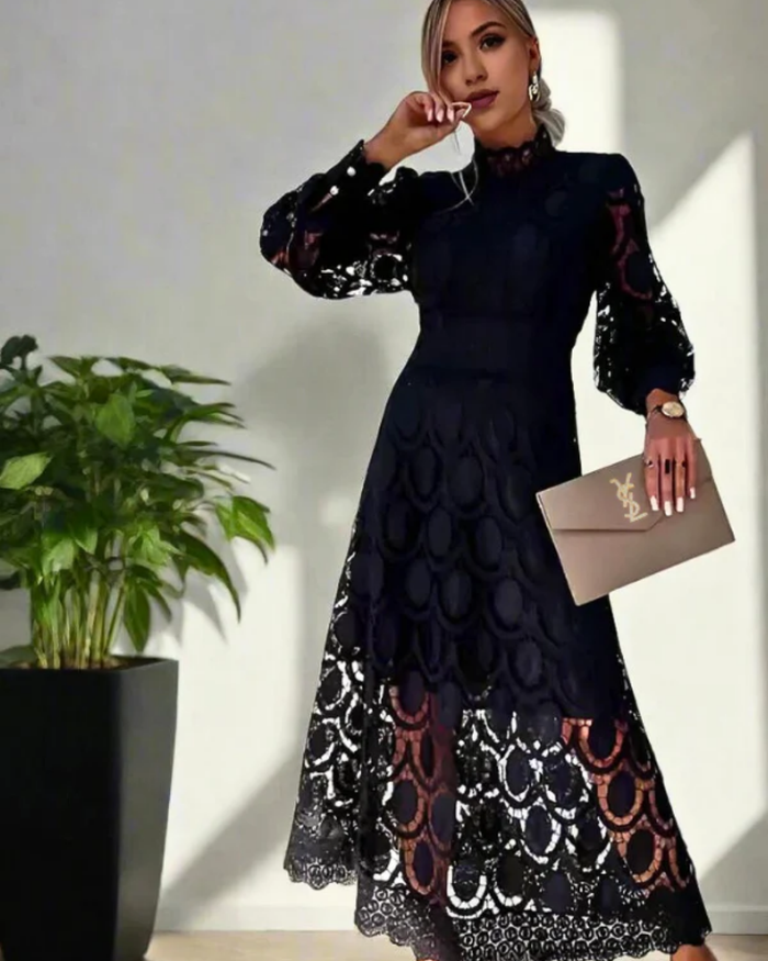 Jasmine Black Lace Dress