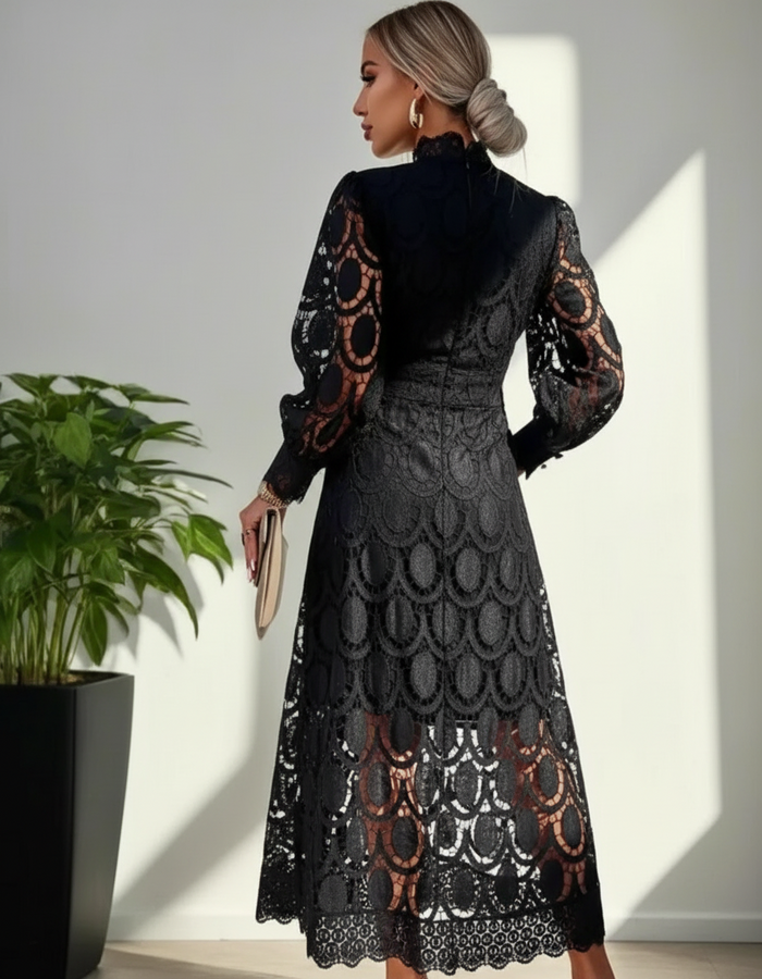 Jasmine Black Lace Dress