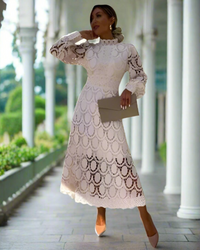 Jasmine White Lace Dress