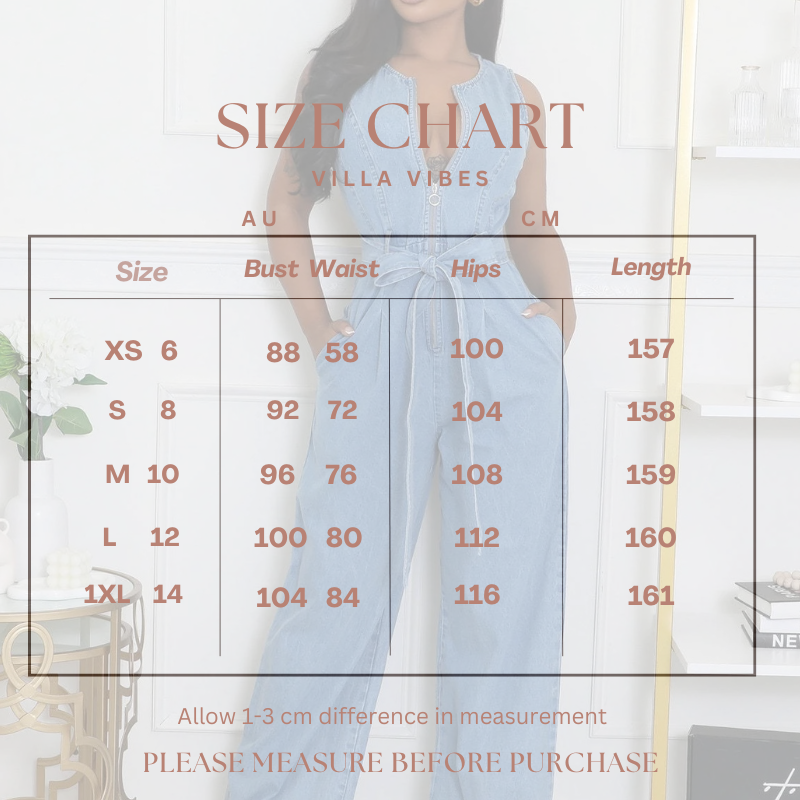 Karina Sleeveless Denim Romper