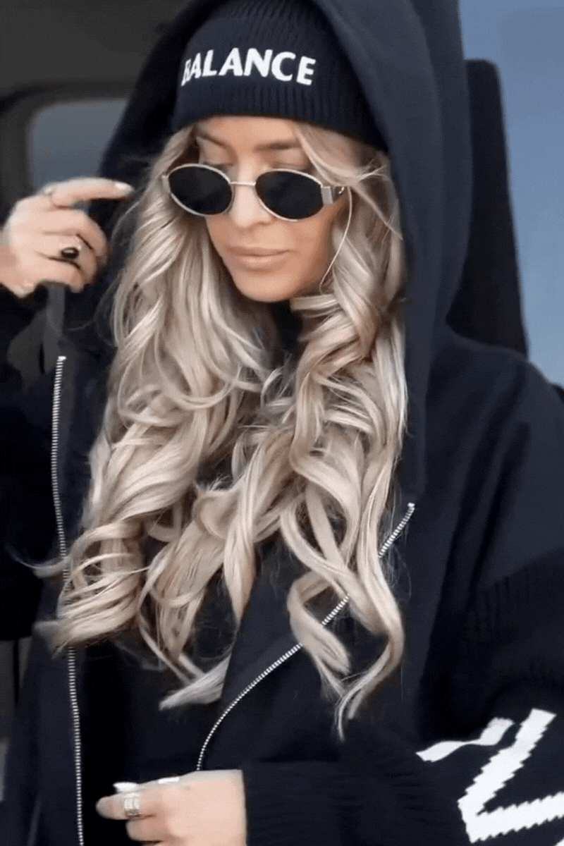 Kelly Black Hooded Coat | Top Seller