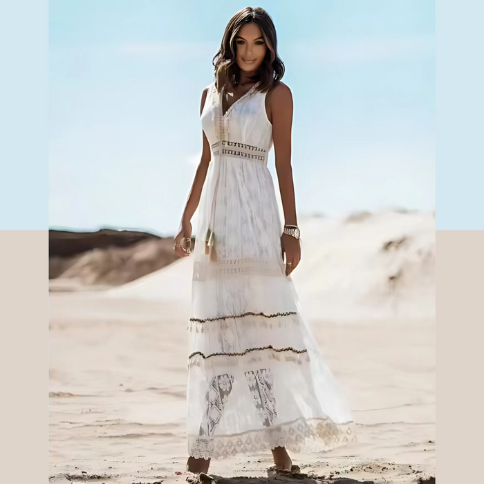 Miranda White Maxi Dress