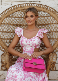 NEW Saphine Pink Print Dress