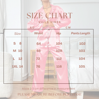 Villa Vibes Size Chart Enchanted Pjymas