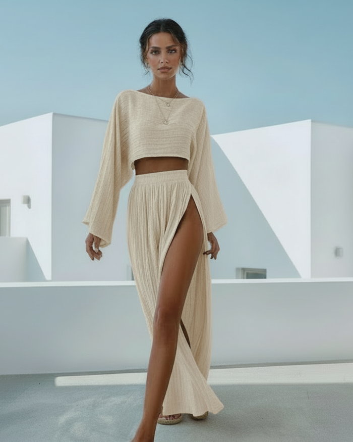 NEW Paloma Beige Skirt Set