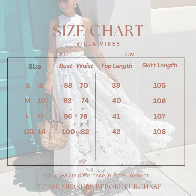 Harper White Skirt Set