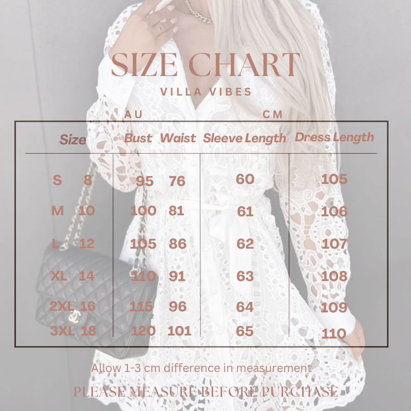 Sienna White Lace Shirt Dress