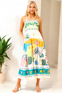 Madagascar Print Dress