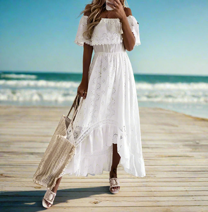 Rumer White Lace Dress