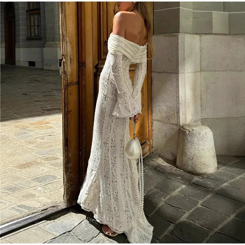 Isadora Sheer Lace Dress