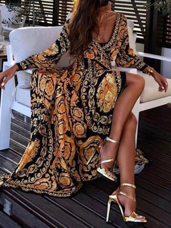Donatella Vintage Print Dress