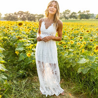 Abby White Lace Maxi