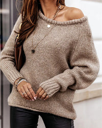 Peyton Khaki Weekender Knit Jumper - Villa Vibes Australia