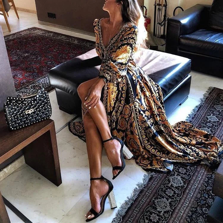 Donatella Vintage Print Dress