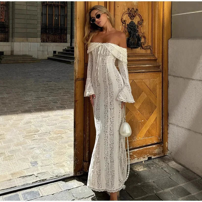 Isadora Sheer Lace Dress
