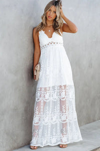 Abby White Lace Maxi