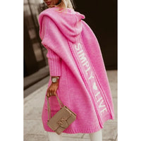 Imogen Pink Highstreet Hooded Coat