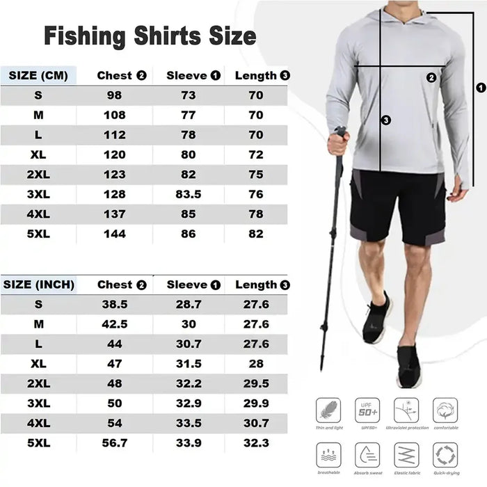 Outdoor High Performance UPF50+ Fishing Shirt