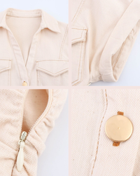 NEW Sadira Beige Denim Dress