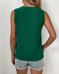 Angie Green Cutout Top