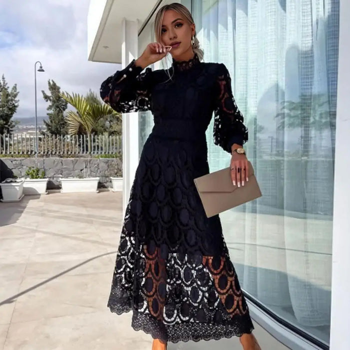 Jasmine Black Lace Dress