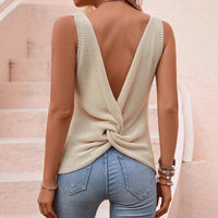 Tahlia Backless Knot Top