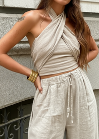 Tianna Sandstone Crossover Top / Pant