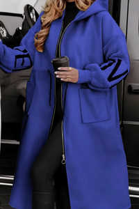 Kelly Blue Hooded Coat | New Colour